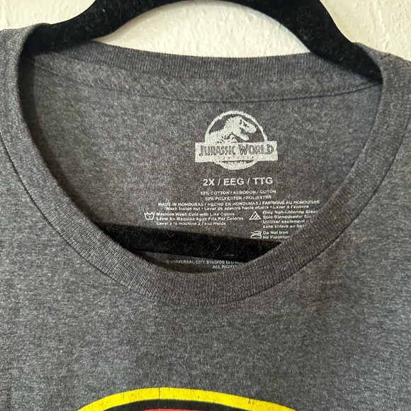 Jurassic Park gray movie t-shirt sz xx-large - Picture 3 of 5